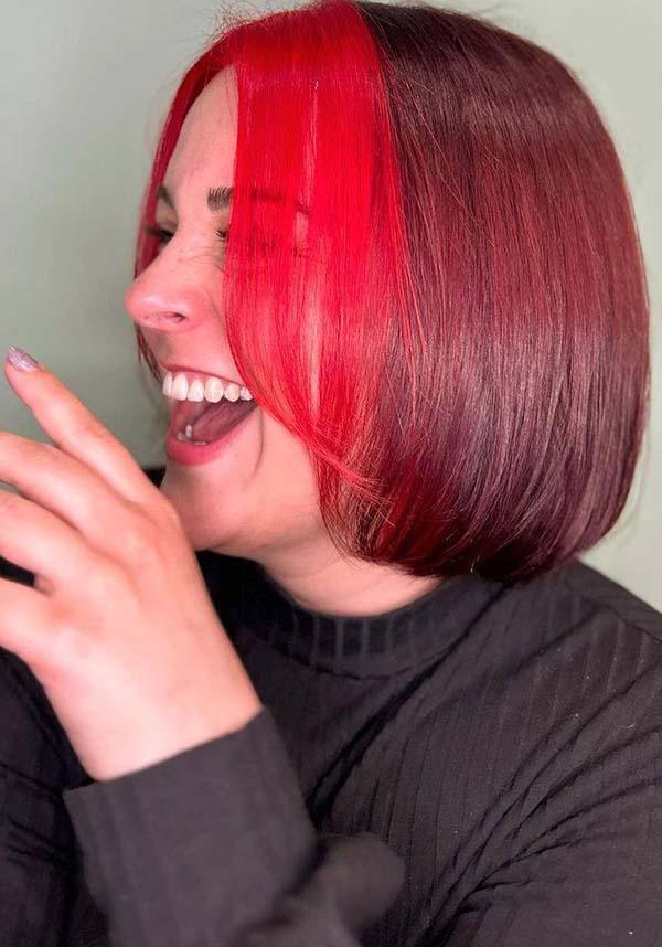 Crazy Color Vermillion Red - Close Up