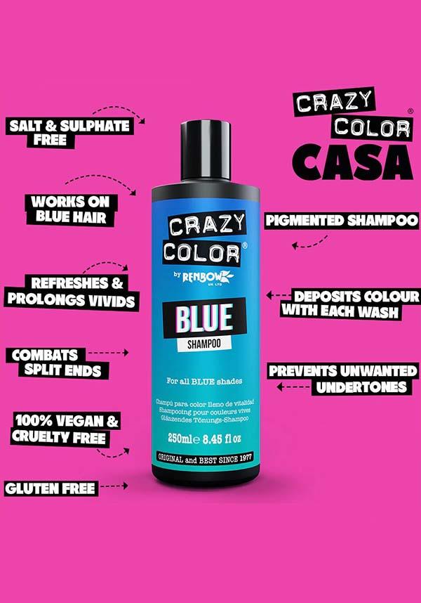 Crazy Color Vibrant Blue - Close Up