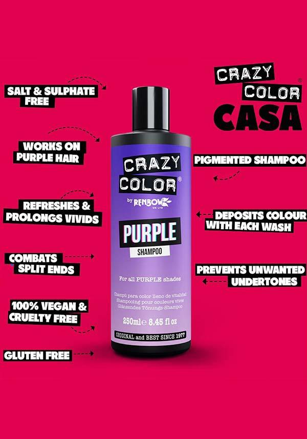 Crazy Color Vibrant Purple - Close Up