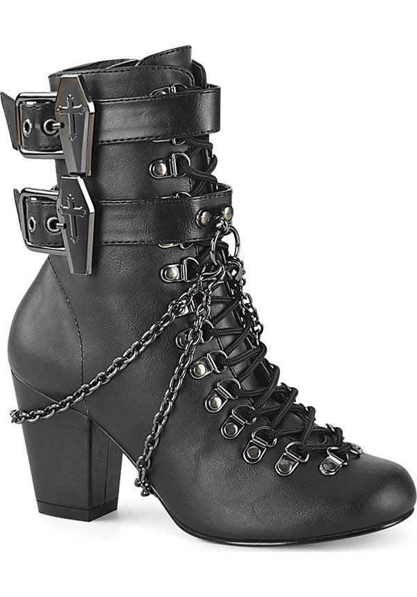Demonia VIVIKA-128 [Black] - Front View