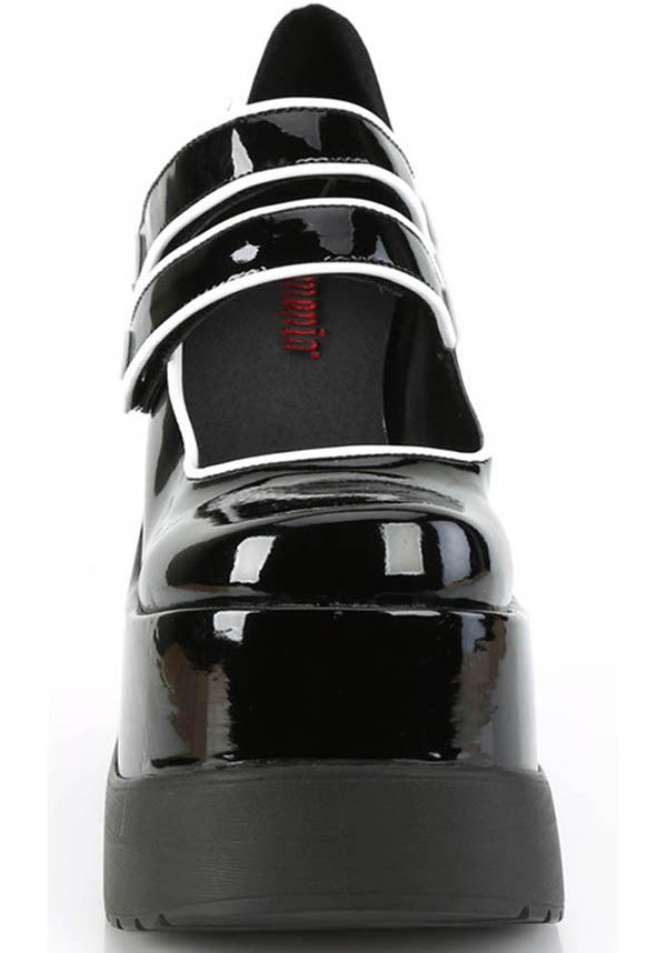 Demonia VOID-37 [Black Patent] - Back View