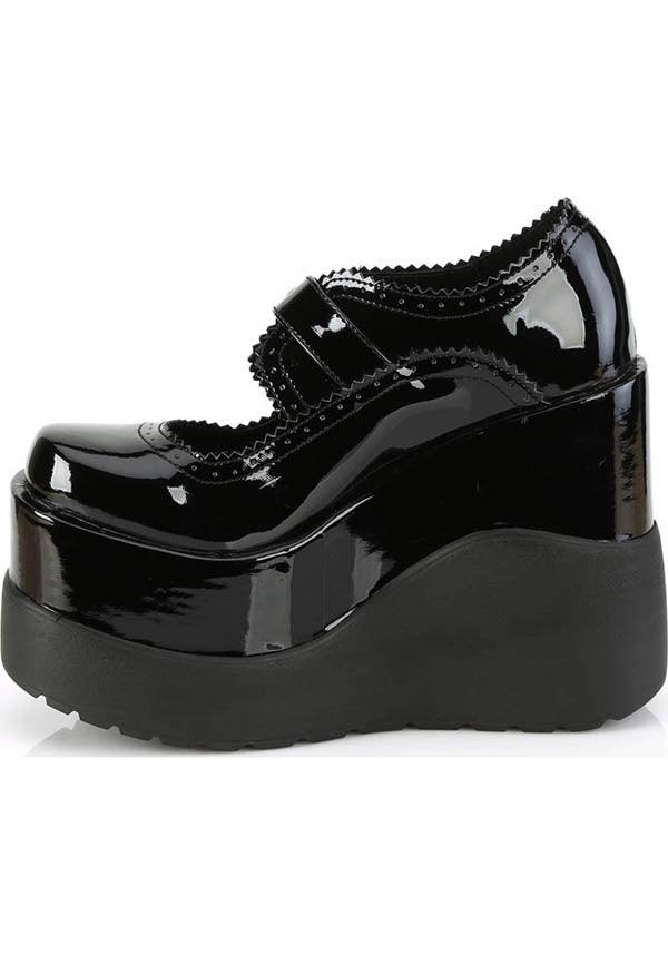 Demonia VOID-38 [Black Patent] - Detail View