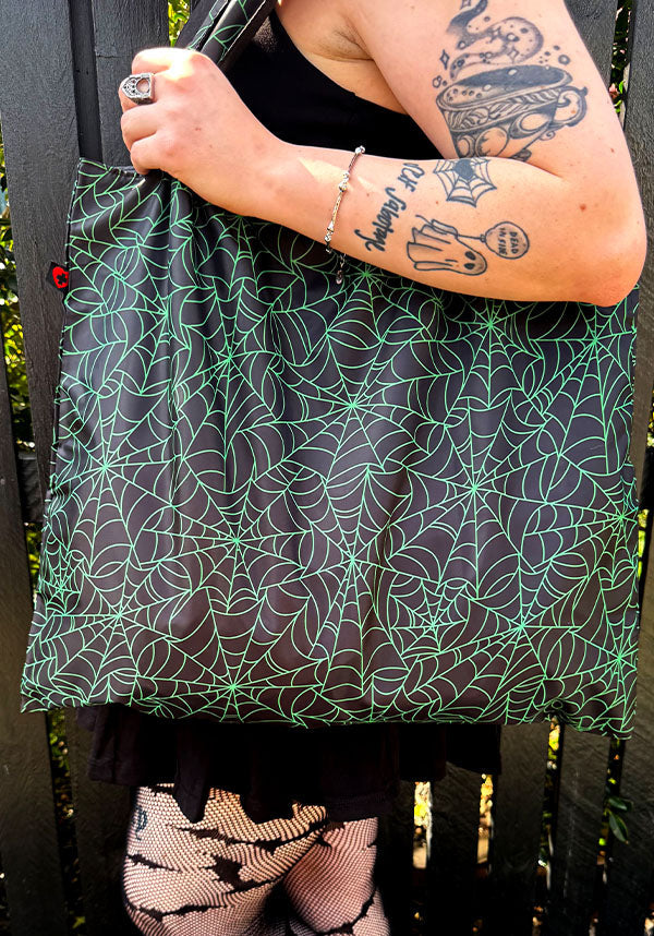 Beserk Clothing Webbed [Green] - Back View