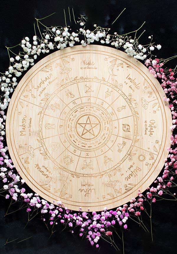 GOTHIC GIFTS Wheel of the Year | SERVING BOARD - Front