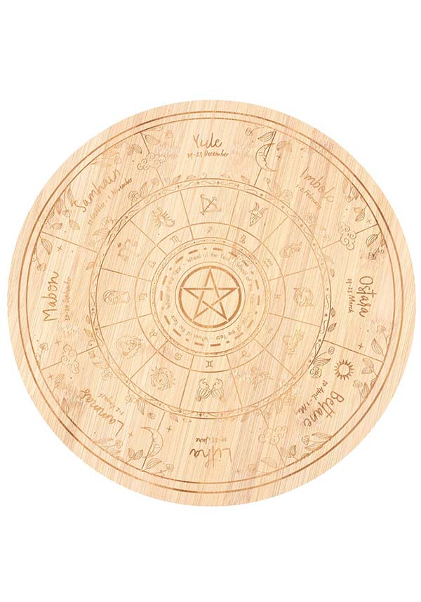 GOTHIC GIFTS Wheel of the Year | SERVING BOARD - Back