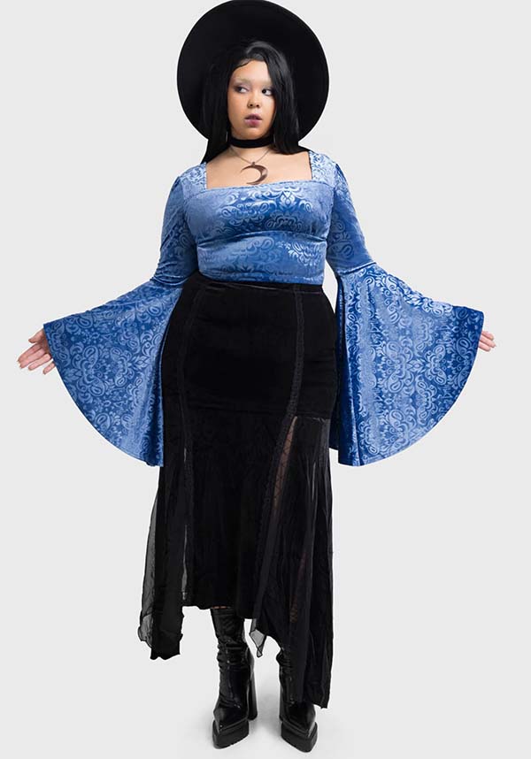 KILLSTAR Whimsy Flutter | LONG SLEEVE TOP - TOPS - Back View
