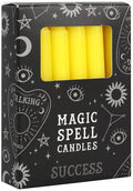Magic Spell Candles Yellow Success Spell - Front View