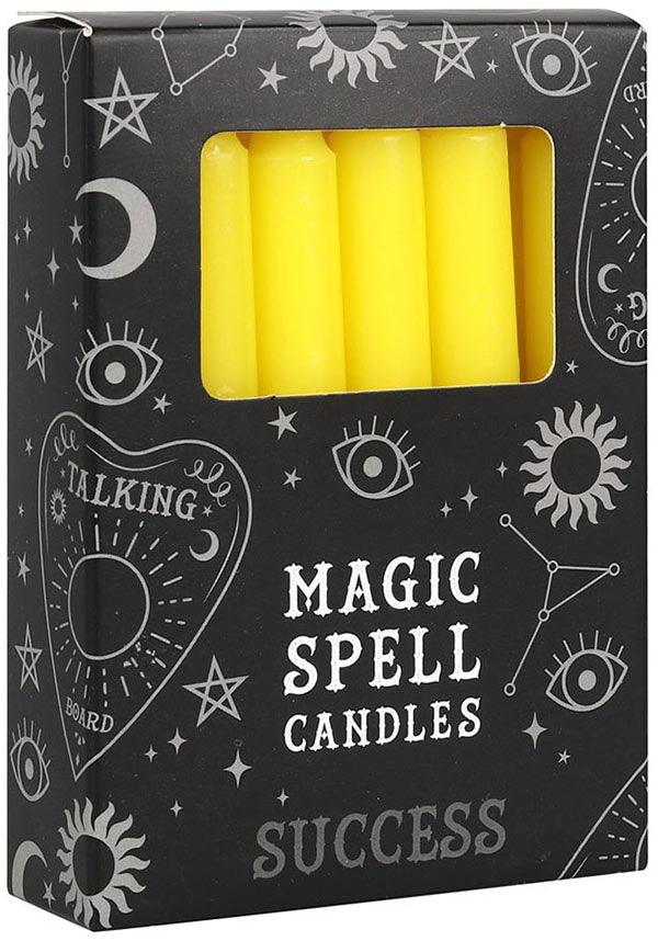 Magic Spell Candles Yellow Success Spell - Front View